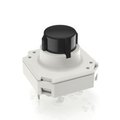 Rafi Keypad Switch, 1 Switches, Spst, Momentary-Tactile, 0.1A, 35Vdc, 3.5N, Solder Terminal, Through 3.14.100.801/0000